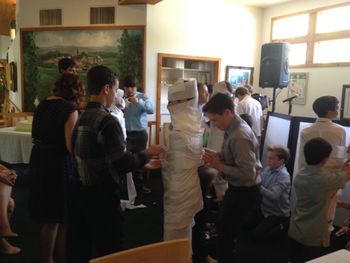 Owen_Kinney_Bar_Mitzvah_mummywrap2_great_DJ_DJsonaDime_051416 There was some serious mummy wrap competition!
