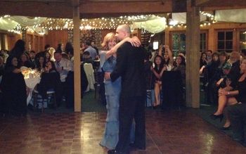 Josh dances with his mother
