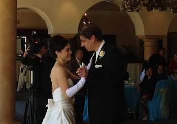 Kim and Peter have their 1st dance
