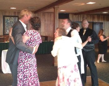 The mother and son dance was expanded to include Tammy's brother and mother and close friends & moth
