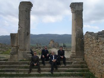 Chris Byars, Bandleader 3 Relaxing between concerts at Ancient Roman Ruins in Meknes, Morocco
