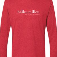 Red, super soft, long sleeve, uni t-shirt