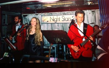 With Gabor & the Night Stars The very, very early days...performing on the Stena Line ferry, traveling between Sweden and Germany.
