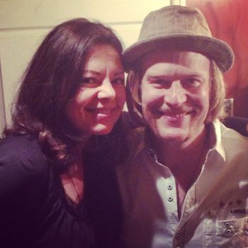 Backstage with one of my favorite singer/songwriters, Rick Huckaby after his CD release party
