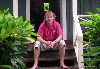 On a porch in Kauai!
