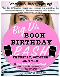 Big D's Book Birthday BASH!