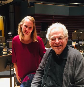 With ITZHAK PERLMAN and the Calgary Philharmonic Orchestra! Calgary, Canada 2019.
