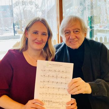 With Maestro Antonio Peruch, 2023. Calgary, Canada.
