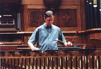 Gordon practicing in the national concert hall, Taipei, Taiwan.
