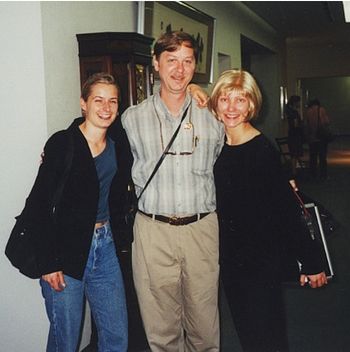 Paris 1999 - Jasmin Kolberg, Gordon, and Marta Klimasara.
