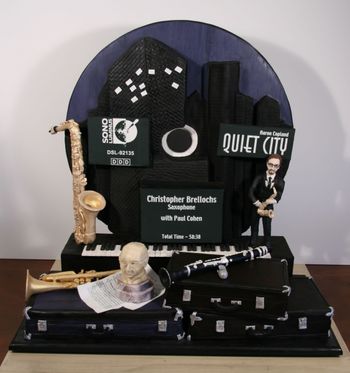Quiet City CD Release Party Cake - Everything is edible!
