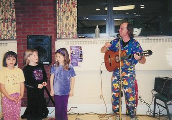 Tom singing with kids Are you ready for the next move?
