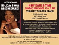 The Jazzway Holiday Show with Sharón Clark and the Chris Grasso Trio