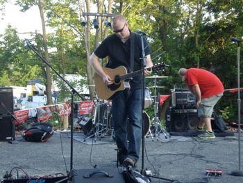 06-08-12 @ Stadium North in Hatfield - soundcheck before opening for Toxic Chicken
