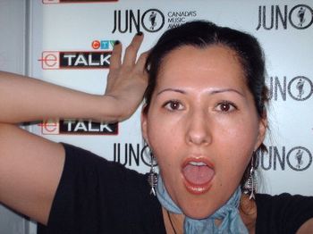 Me in an e-Talk photo booth doin the diva thang!! Taken just after the JUNO's at the red carpet afte
