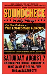 BIG PINEY, WY.  ******   PINEDALE FINE ARTS PRESENTS: SOUNDCHECK  *****