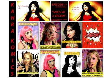 Episode 1 "She's So 2-Faced" KahraKomics Episode 1 featuring Kahra as 2-Faced, Pinkie, & Wonder Woman dedicated to DC Comics Wonder Woman
