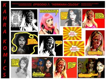 KahraKomics Episodio 7 "Hermana Celosa" En Español con la hermana de "2-Face" en episodio 1. El maquillaje es por Academia de Glamour in Davie, FL

