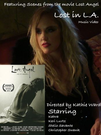 Lost in LA Music Video Poster Featuring scenes from the movie Lost Angel Directed by Keri Lurtz
