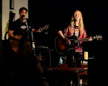 with Mark Carter at the Sentient Bean photo by Don Teuton
