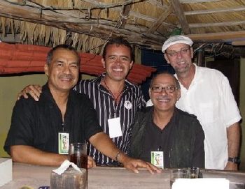 Some artists who also performed at the festival: L to R: Jose Luis Cobo, Ruben Reyes, Jose Serrano, Cain
