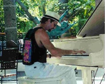 Piano playing in Puerto Vallarta, Mexico
