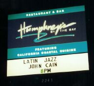 A night at Humphrey's in San Diego
