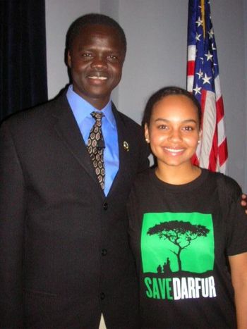 5-17-07:  Valentino Achak Deng (www.valentinoachakdeng.org) & I @ Save Darfur Event (Long Island, NY
