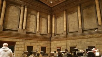 Kodak Hall at Eastman Theatre Eastman School of Music 5 View of Kodak Hall Stage Right Acoustic Wall Panels
