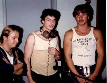 100 years ago listening to a play back of a very early home recording with two very talented friends: Steve Goldstein, Keyboards and Vince Korzon: Guitar / Vocal:  We would literally stay up all night recording music.  Man what a blessed time we had together.  Think I was like 17 0r 18 here.
