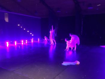 View from Upstage Left 8 of 14 View of Dance Space behind Scrim at Kaatsbaan International Dance Center
