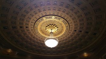 Kodak Hall at Eastman Theatre Eastman School of Music 2 View of the center of the Kodak Hall ceiling detail
