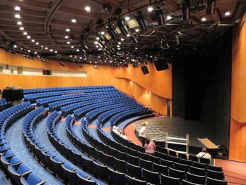 Lewis A Swyer Theatre Incredibly intimate performance space.  I have had the pleasure to both perform / presented and recorded in this theater.  Presented my first concert ever "Leading Ladies & Uduboy", Performed with The World Percussion Quartet, Chris Shaw & Bridget Ball...
