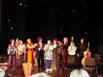 "Leading Ladies & uduboy" my first produced concert 2002 featuring some absolute treasures L to R Zoe B. Zak, Sarah Milonovich, Martha Gallagher, Peggy Delaney, Siohban Quinn, Bridget Ball, Maria Zema
