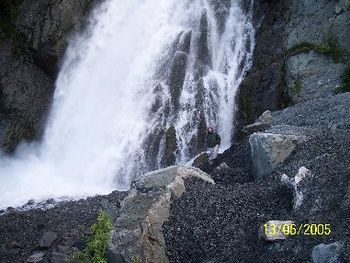 Where  Is Steve-o?  This is a shot from Whittier, Alaska.  Just another waterfall along the road.
