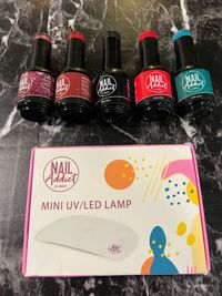 NAIL ADDICT Mini UV Nail Lamp for Gel Nails