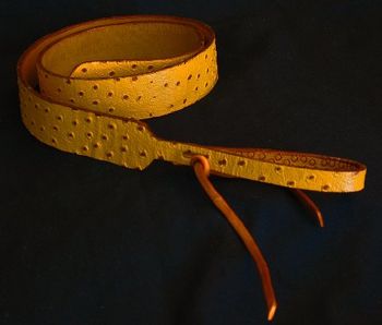 Mandolin Strap in a Ostrich Skin
