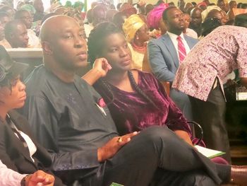 Bukky Agboola at Vice President Osinbajo's inauguration in Nigeria
