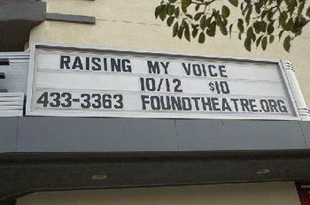 Marquee for the premiere of my solo show!
