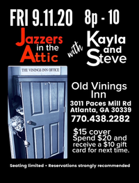 Kayla & Steve’s Jazzy Duo at Old Vinings Inn