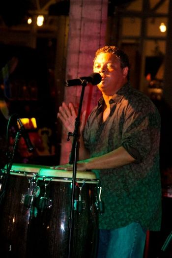 Shane on congas at launch (Al Ebanks)
