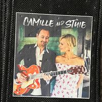 Camille and Stuie Wine Bottle Tote Bag