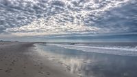 "Morning Light, Cape May Beach", 9" x 16", photographic metal print 