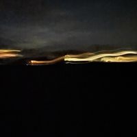 Windy Night on the Beach, 12" x 12" photographic metal print 