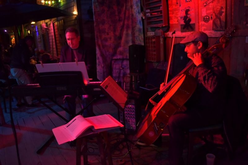 Jazz at Blue Heaven James King and flag Schwartzman impress the dining crowd with their piano and cello

