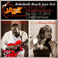 Geneva Renee at the Rehoboth Beach Jazz Fest with R&B/Jazz Guitarist David P Stevens