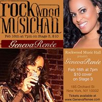 Geneva Renee at Rockwood Music Hall, NYC