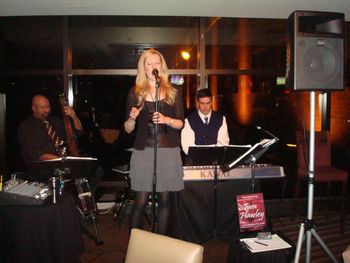 Putting a lot of emotion into a favorite jazz tune at the Novo Lounge. It was such a fun and lovely evening! -with Tara Hawley, Alan Gleghorn, and Matt Skitzki
