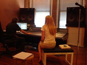 Deciding on some artistic preferences for this piano track -  Jim Wirt and Tara Hawley
