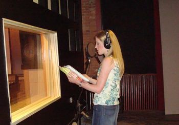 And Tara's scratch vocal recording begins... "This mic sounds so sweet!"
